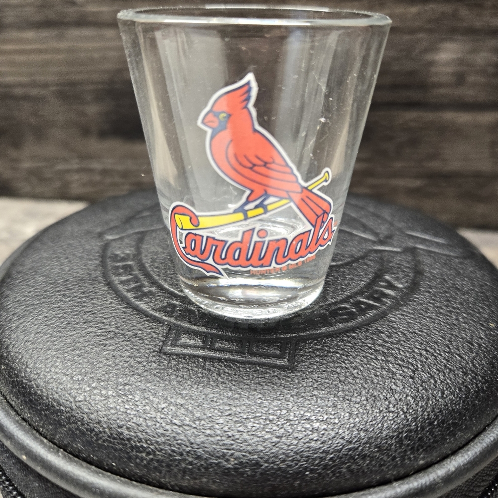 Vintage St Louis Cardinals Traditional Style/Size Clear Logo Shot Glass